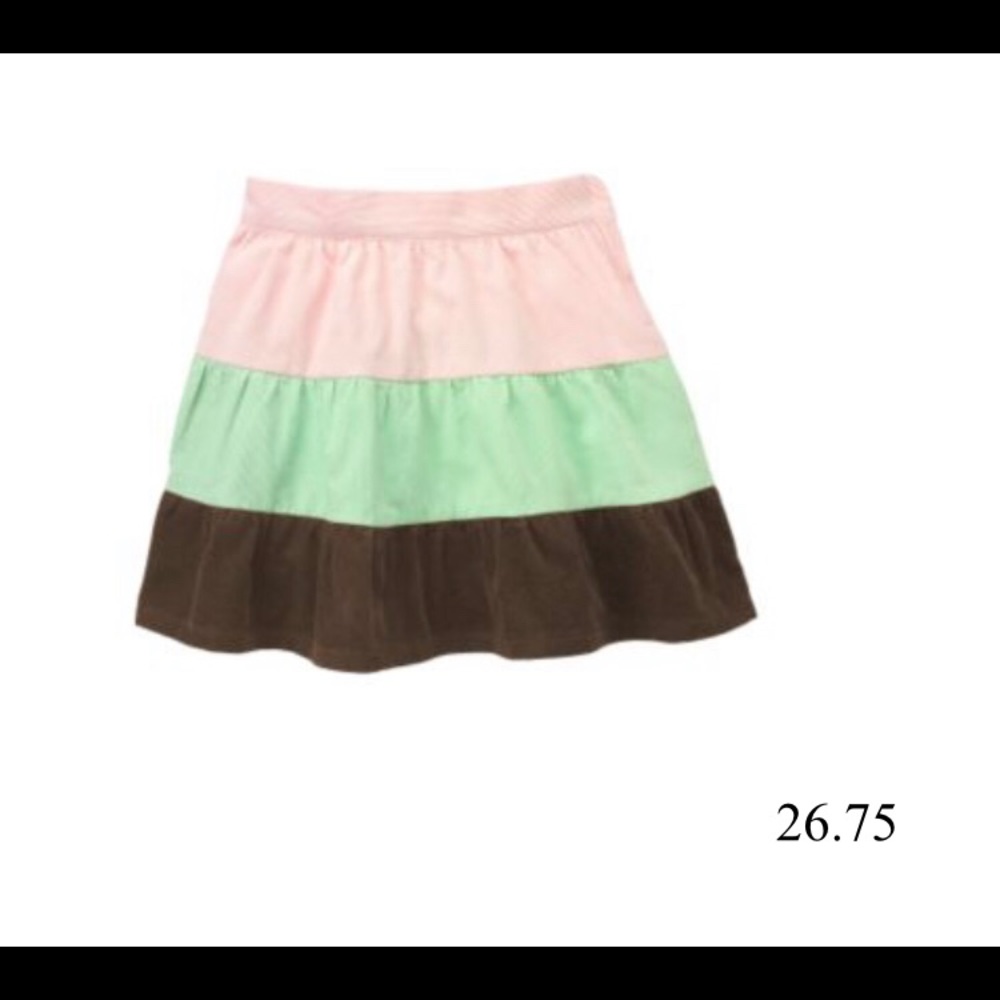 Gymboree Winter Ballerina Tiered Corduroy Skirt 12